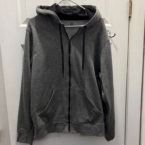 Champion Heather Gray Zip-Up Hoodie